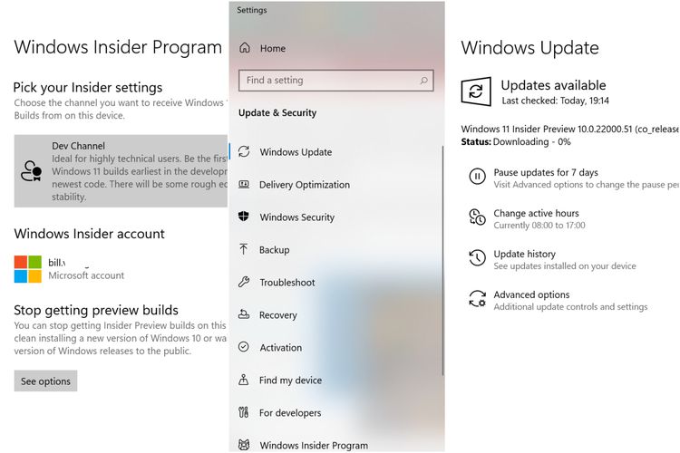 Cara memperbarui Windows 10 ke Windows 11 jika sudah terdaftar di WIndows Insider Program.