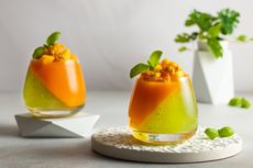 Resep Puding Kiwi Saus Nanas, Dessert Segar Setelah Makan Daging 