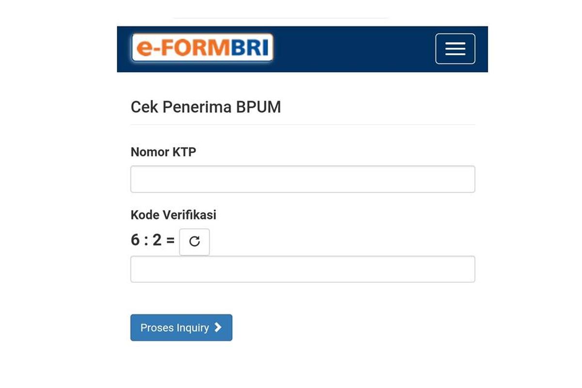 Laman eform BRI