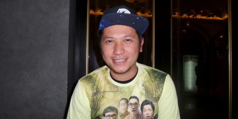 Gading Marten ketika menghadiri Prilly pemutaran film Hangout di The Prohibition, di Plaza Senayan Arcadia, Jakarta Pusat, Kamis (15/12/2016).