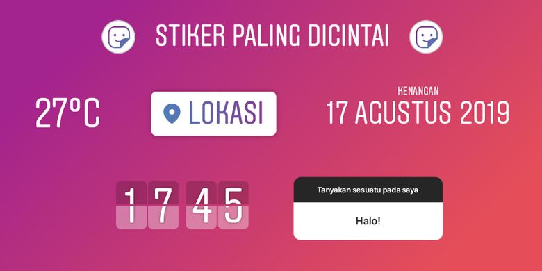  Stiker  dan Filter Instagram  yang  Paling Digemari Sepanjang 