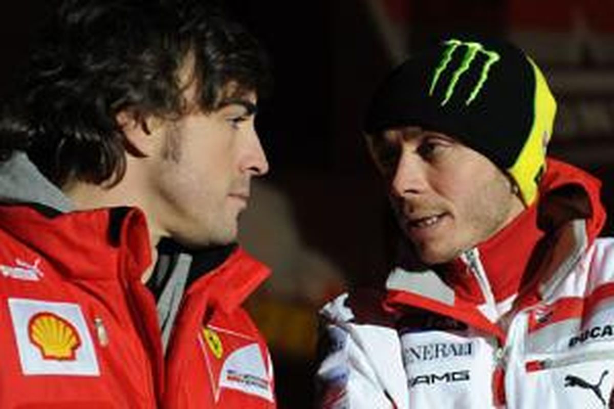 Ferrari siapkan duet Rossi dan Alonso buat balap Le Mans