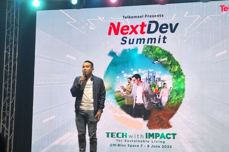 Vice President Corporate Communications Telkomsel, Saki H. Bramono secara resmi membuka ajang konferensi tahunan Telkomsel, The NextDev Summit 2023 di M Bloc Space, Jakarta Selatan pada Rabu (7/6/2023) yang berlangsung selama dua hari, yakni 7?8 Juni 2023