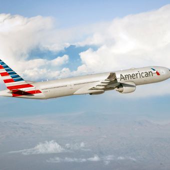 Ilustrasi pesawat American Airlines.