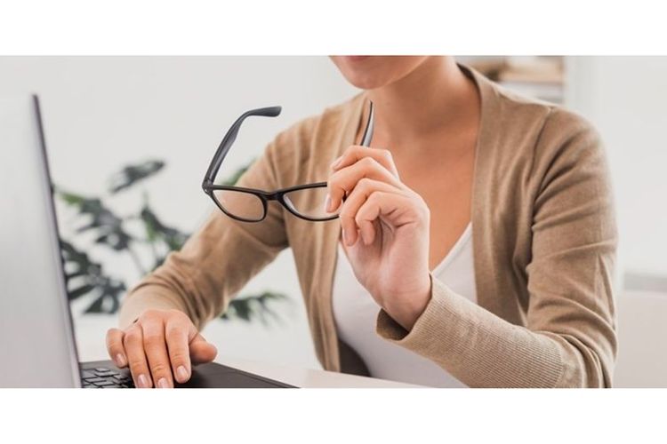 Ilustrasi lensa illustro identity indoor. 