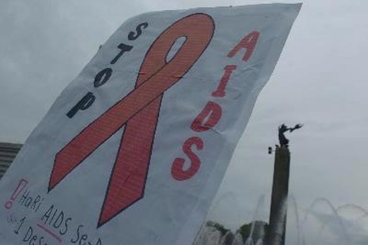 Sebuah karton bertuliskan 