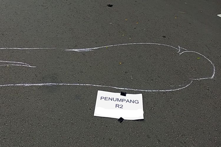 Foto ilustrasi penumpang motor tewas di tempat kejadian perkara (TKP).