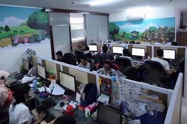 Suasana di dalam ruangan Agate Studio