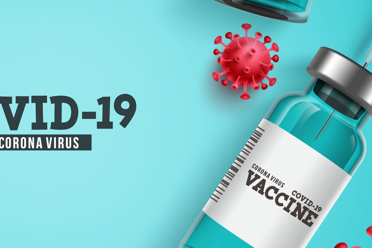 Illustration of the Covid-19 vaccine.