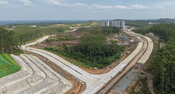 Jalan Kawasan Hankam IKN Sepanjang 10 Kilometer Tembus 62,83 persen 