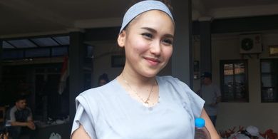 Ayu Ting Ting saat ditemui di kediamannya, di kawasan Depok, Jawa Barat, Minggu (11/8/2019).