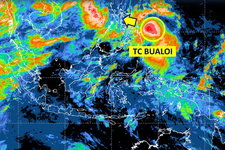 Badan Meteorologi, Klimatologi, dan Geofisika (BMKG) mendeteksi keberadaan Siklon Tropis Bualoi di sekitar wilayah Indonesia pada Kamis (25/9/2025).