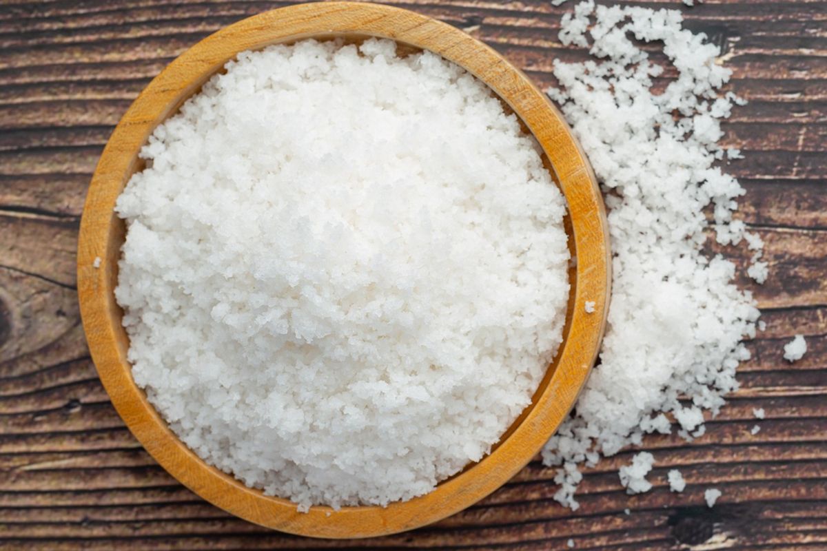 Ilustrasi garam, garam dapur. 