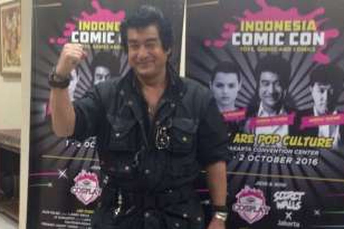 Hiroshi Fujioka dalam Indonesia Comic Con 2016 yang digelar di JCC Senayan, Jakarta Selatan, Sabtu (1/10/2016).