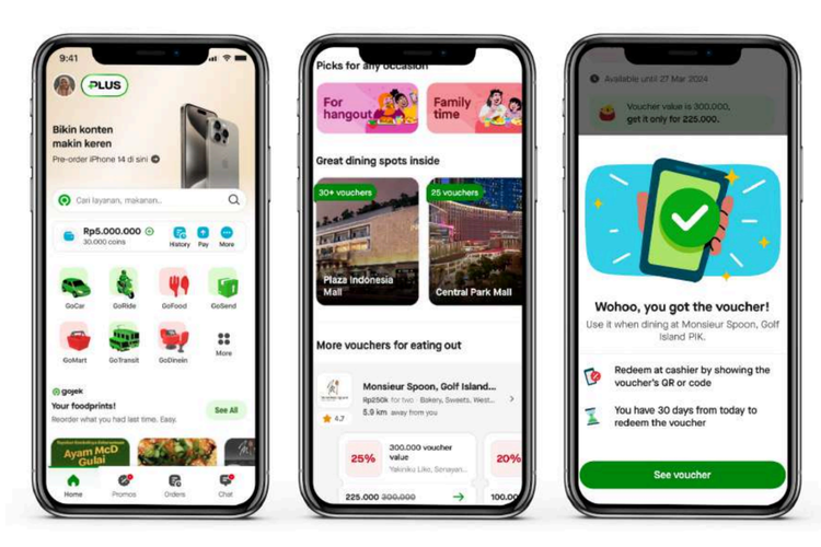 Penyedia layanan Gojek resmi meluncurkan GoDineIn, yakni layanan yang memungkinkan pengguna membeli voucher untuk makan di restoran (dine-in). 