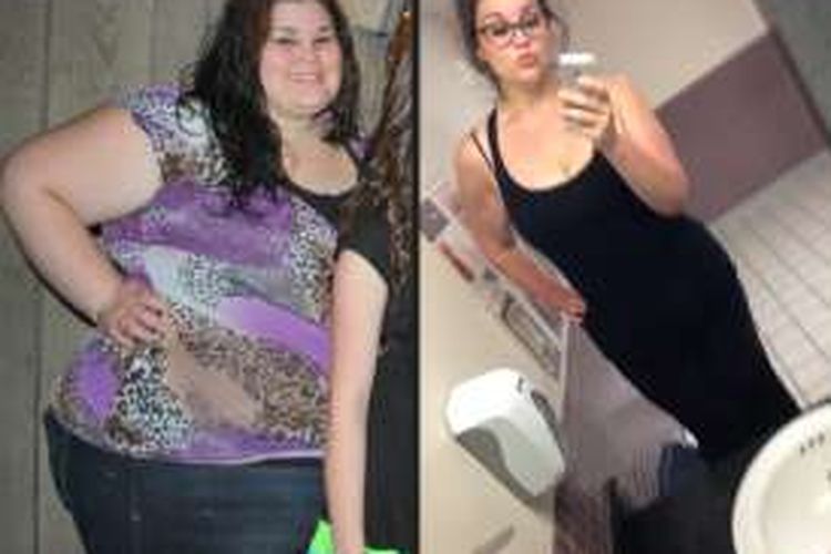 Kaitlyn Smith berhasil menurunkan berat badannya hingga 94 kg.