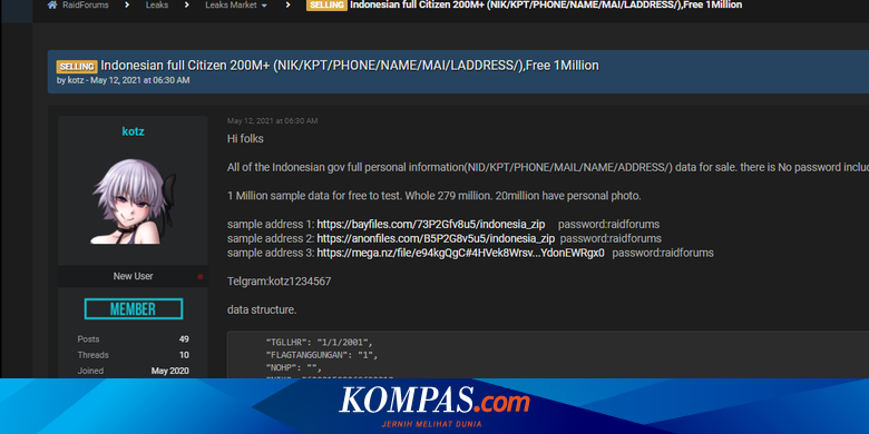 Sederet Kasus Kebocoran Data Penduduk di Server Pemerintah