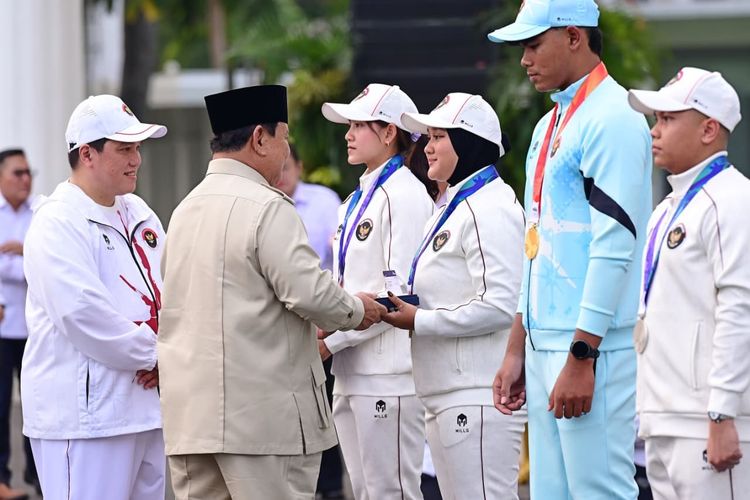 Prabowo to Athletes: We Are the Fourth Largest Country in the World, Strive Harder!