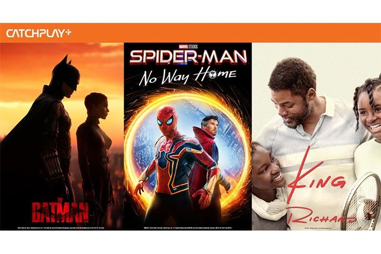 Film Spider-Man: No Way Home, The Batman, dan King Richard sudah hadir di layanan streaming Catchplay+ mulai April 2022 