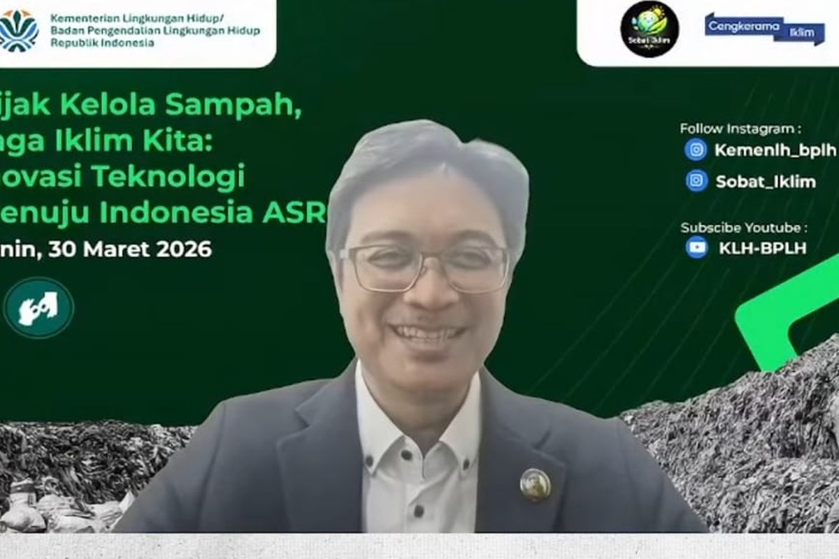 Ketua Tim Penanganan Sampah Institut Teknologi Bandung (ITB), Pandji Prawisudha menjelaskan soal permasalahan sampah, Senin (30/3/2026). 