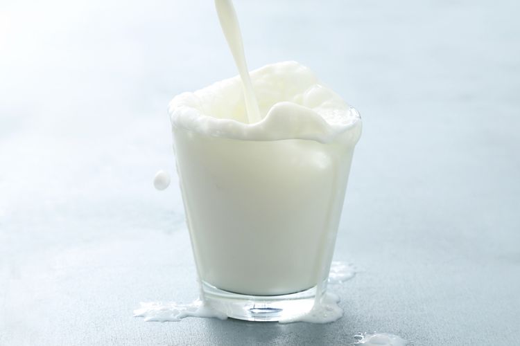 Ilustrasi susu bebas laktosa.