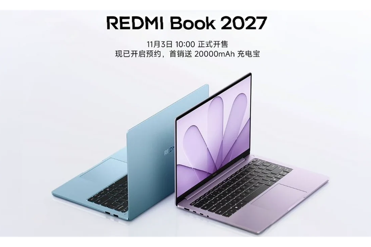 Xiaomi Rilis Redmi Book 2027, Laptop Chip Intel yang Tahan hingga 20 Jam