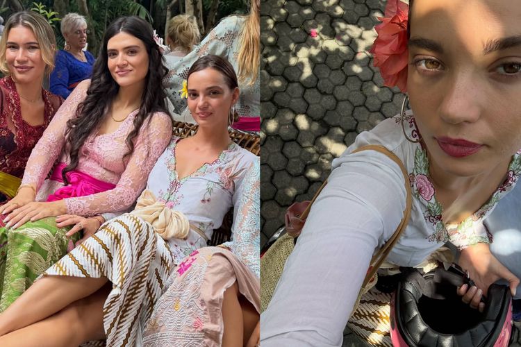 Intip Gaya Inka Williams Pakai Kebaya Putih Lawas Buatan Sang Ibu