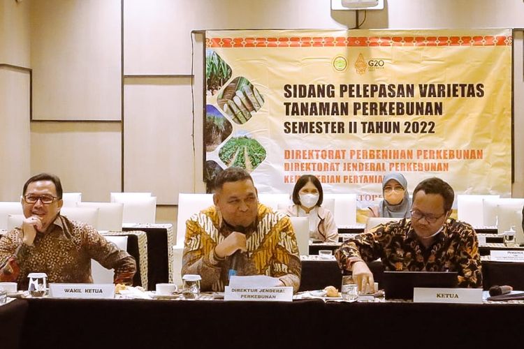 Sidang Pelepasan Varietas Tanaman Perkebunan Semester II Tahun 2022 di Surakarta, Jawa Tengah (Jateng).