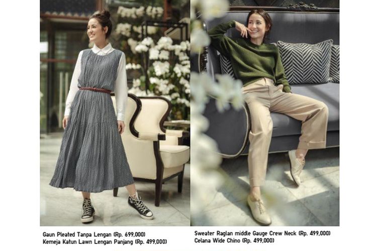 Inspirasi gaya Parisian Chic ala Julie Estelle dalam balutan busana Uniqlo dan Ines de la Fressange.