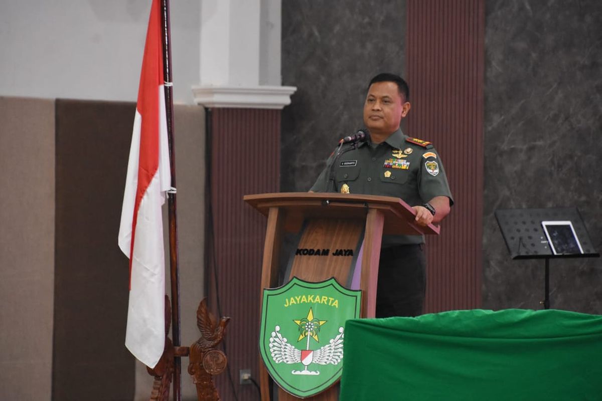 Pangdam Jaya Mayjen TNI Untung Budiharto, adakan acara ngopi bareng bersama keluarga besar TNI,  Rabu (25/5/2022)