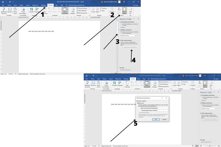 Cómo bloquear texto en Word para que otros no puedan copiarlo