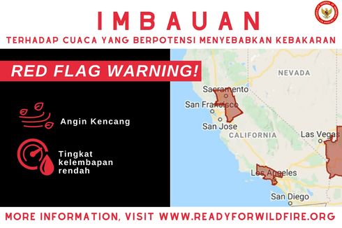 Kebakaran Hutan di Pantai Barat AS, KJRI LA Pastikan WNI Aman