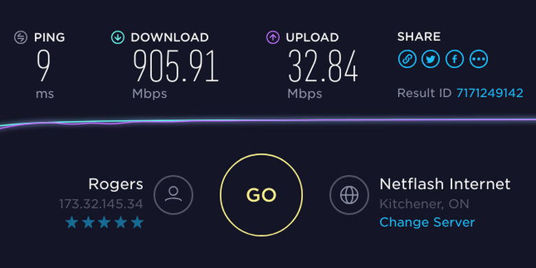 Aplikasi Speedtest