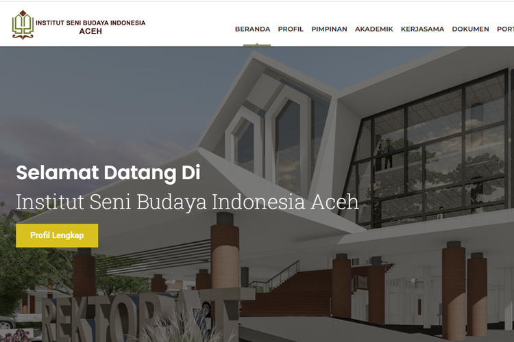 Profil singkat Institut Seni Budaya Indonesia Aceh (ISBI Aceh).