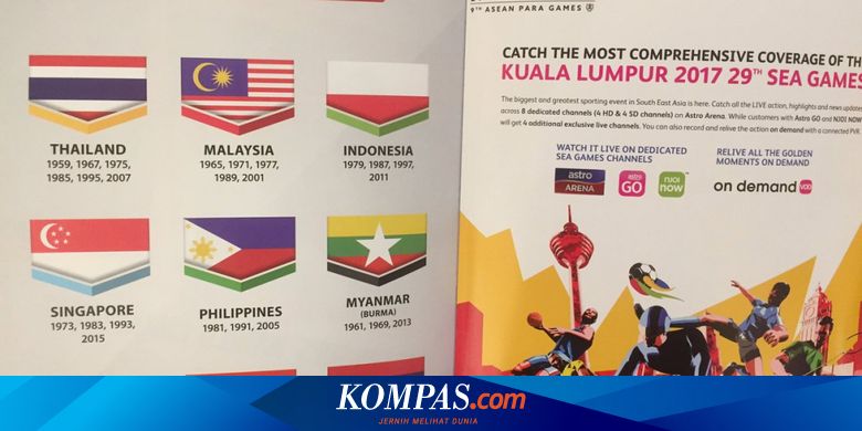 Bendera Indonesia Dicetak Terbalik Di Buku Panduan Sea Games 2017