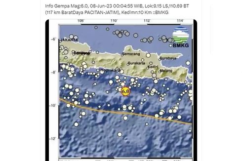 5 Hal soal Gempa Yogyakarta M 6,0 di Selatan Jawa, Penyebab, dan Dampaknya