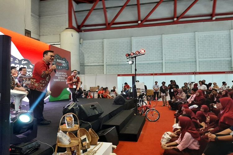 Kepala Badan Kependudukan dan Keluarga Berencana Nasional (BKKBN) dr Hasto Wardoyo dorong remaja cegah stunting sejak dini dalam gelaran Pangan Expo Plus 2023 di Jakarta International Expo (JIEXPO) Kemayoran, Sabtu (30/9/2023). 