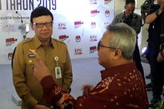 Mendagri Tinjau Lokasi Pendaftaran Capres-Cawapres di KPU