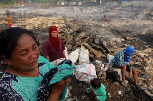 Korban Kebakaran Kelapa Gadung Tolak Pindah Lokasi Pengungsian
