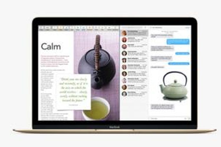 OS X El Capitan punya fitur split view yang berguna untuk membagi dua layar Mac