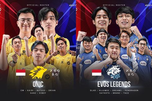 Ini Daftar Pemain Onic Esports dan Evos Legends di Mobile Legends MSC 2023