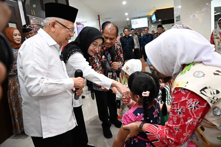 Wakil Presiden (Wapres) RI, Ma'ruf Amin kunjungi Rumah Sakit Umum Daerah (RSUD) KRMT Wongsonegoro
