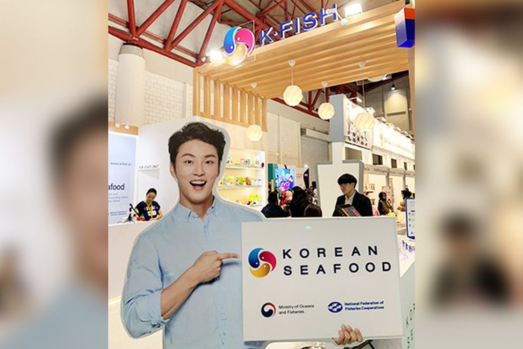 Booth K?FISH di pameran SIAL InterFOOD 2019 di Jiexpo Kemayoran, Jakarta.