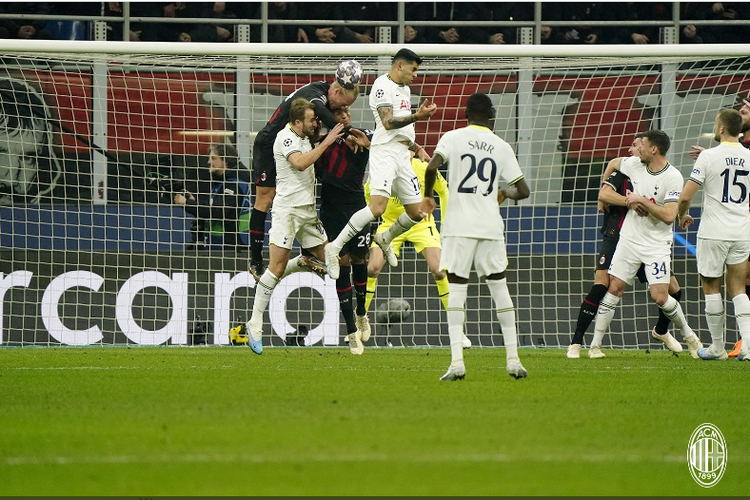 Pertandingan AC Milan vs Tottenham Hotspur pada babak 16 besar Liga Champions leg pertama, Rabu (15/2/2023) dini hari WIB di Stadion San Siro.