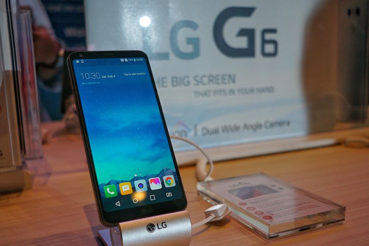 LG G6 resmi dirilis di Indonesia dalam acara peluncuran di Jakarta, Kamis (20/4/2017).