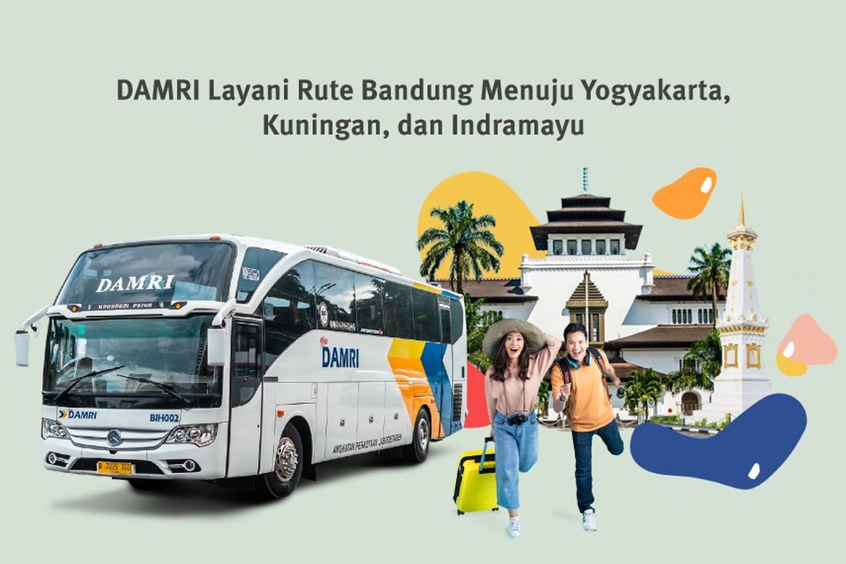 Rute baru DAMRI dari Bandung ke Yogyakarta, Indramayu, dan Kuningan