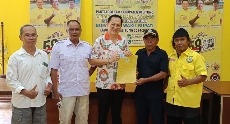 Maju Pilkada 2024, Mantan Wabup Belitung Daftar di 4 Parpol
