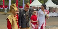 Kenakan Pakaian Adat, Menteri-menteri Prabowo Hadiri Upacara HUT RI