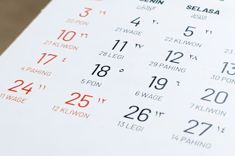 Kalender Jawa April 2026 Lengkap dengan Weton dan Pasaran