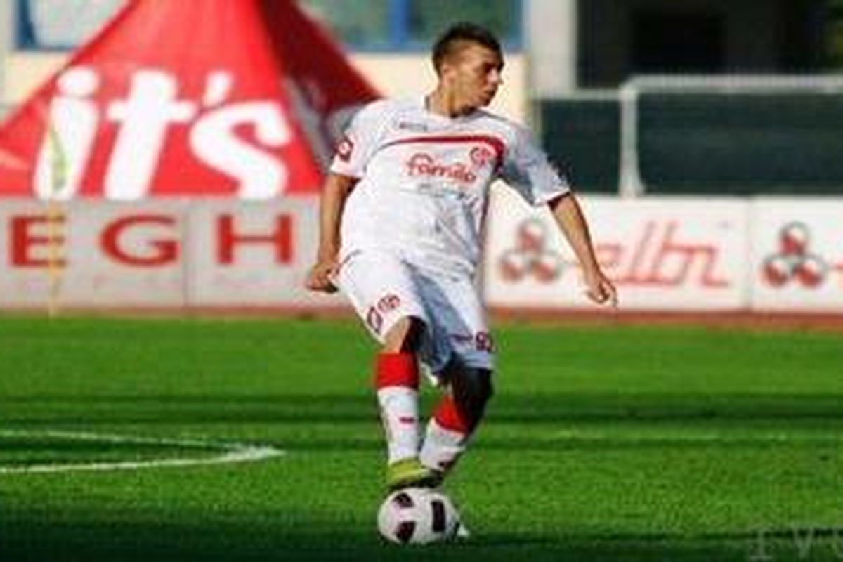 Gelandang AC Milan, Stephane El Shaarawy, ketika masih bermain di Padova, sebagai pemain pinjaman dari Genoa, musim lalu. 